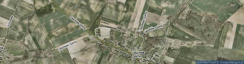 Zdjęcie satelitarne Głuchów Górny ul.